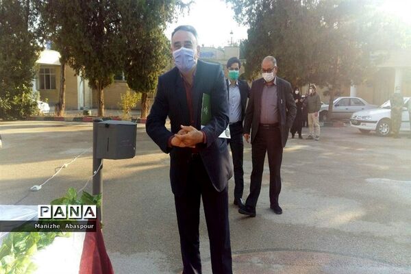 آیین بازگشایی مدارس در هنرستان  دخترانه محمودیه بجنورد