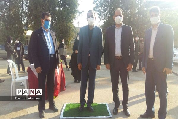 آیین بازگشایی مدارس در هنرستان  دخترانه محمودیه بجنورد