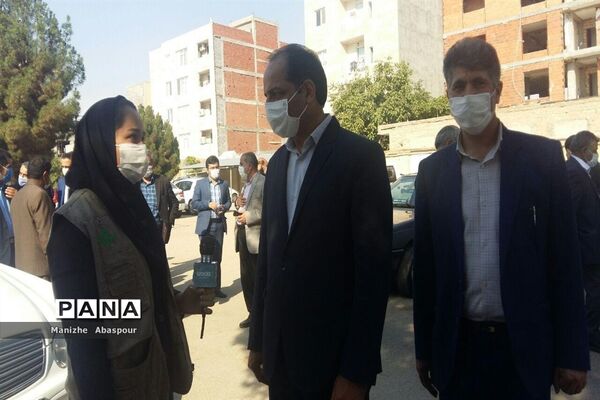 آیین بازگشایی مدارس در هنرستان  دخترانه محمودیه بجنورد