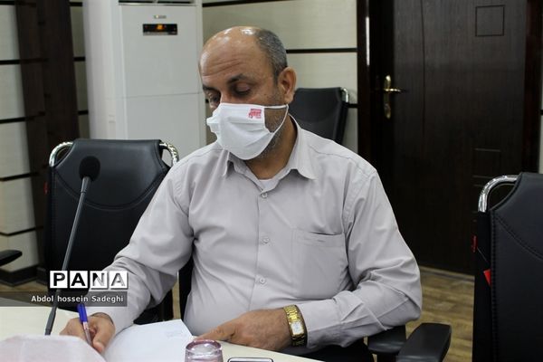 جلسه ویدئو کنفرانس مراسم  افتتاحیه جشنواره علمدار از مزار شهید سردار سلیمانی کرمان