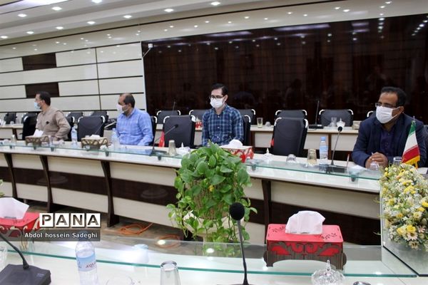 جلسه ویدئو کنفرانس مراسم  افتتاحیه جشنواره علمدار از مزار شهید سردار سلیمانی کرمان