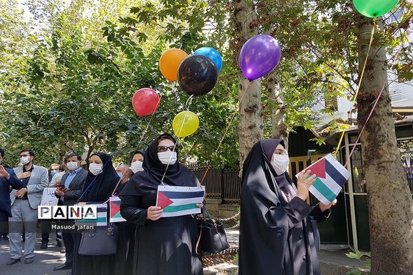 تجمع در حمایت از فلسطین در تهران