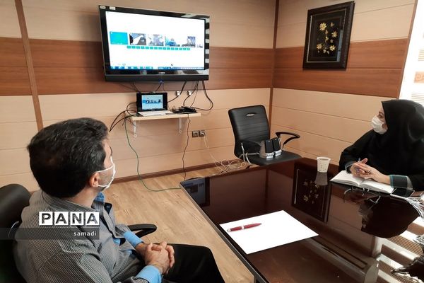 جلسه  ویدئو کنفرانس  مشاوران پایگاه‌های انتخاب رشته داوطلبان کنکور منطقه 13