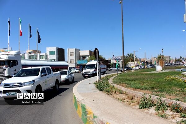 رژه خودرویی در اولین روز  ازهفته دفاع مقدس شهرستان خوسف