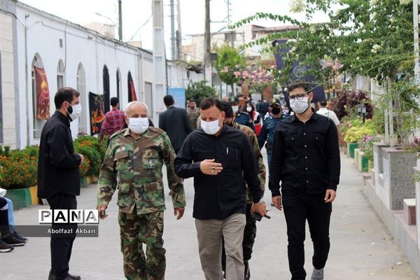 غبارروبی گلزار شهدای شهرستان ساری