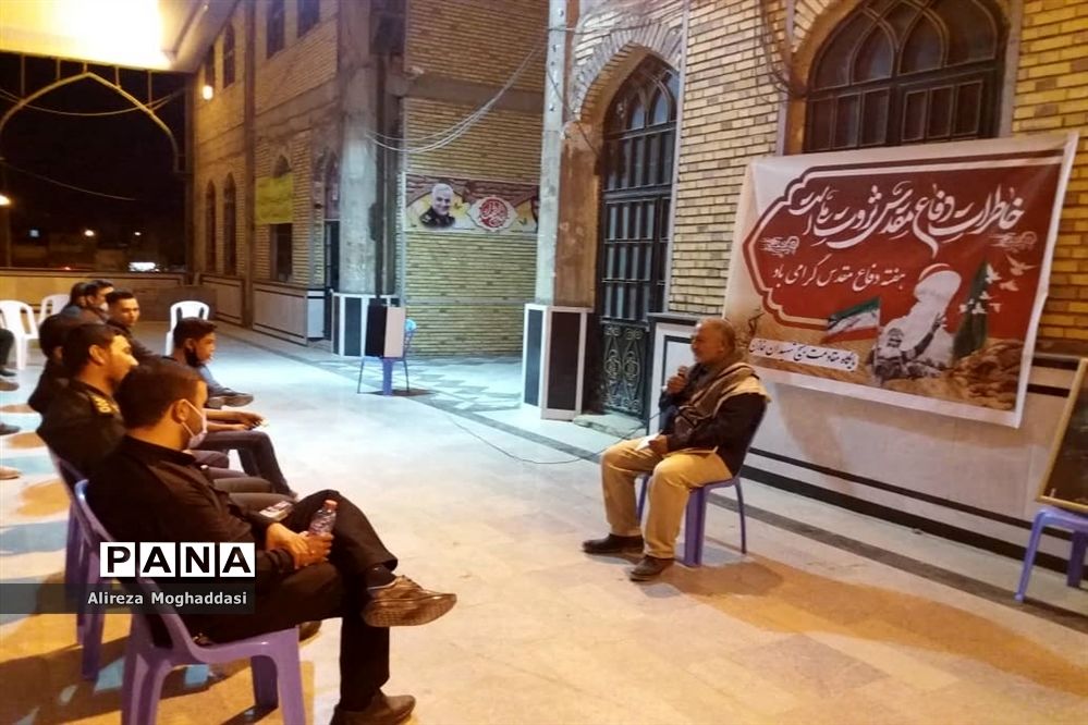 آیین تجدید میثاق با آرمان‌های شهدا به مناسبت هفته دفاع مقدس در نی‌ریز