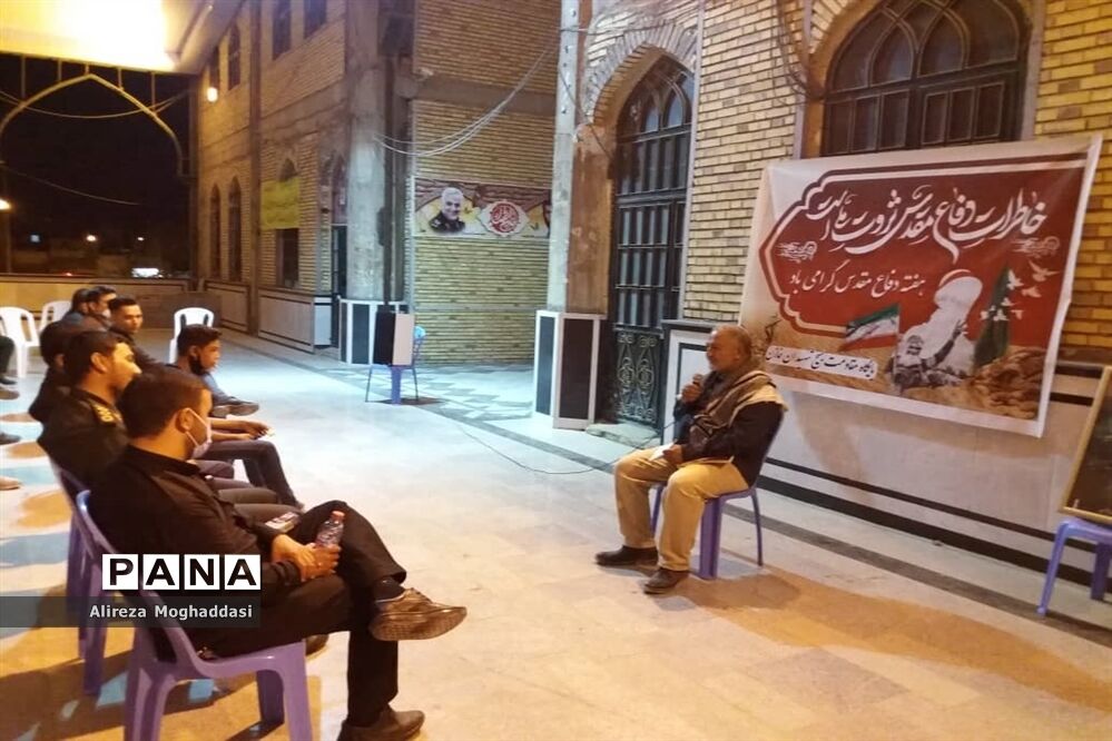 آیین تجدید میثاق با آرمان‌های شهدا به مناسبت هفته دفاع مقدس در نی‌ریز