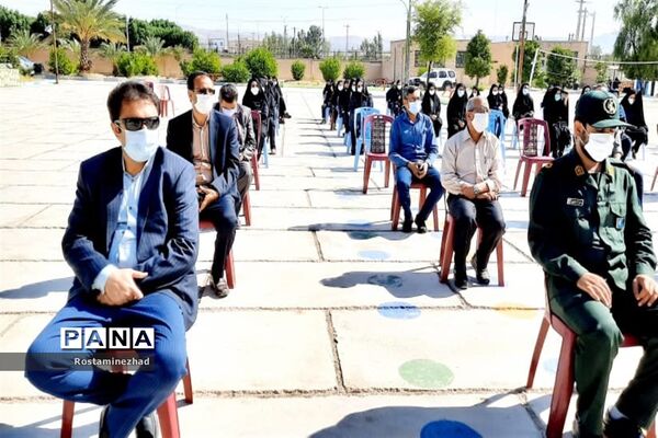 نواخته شدن زنگ ایثار و شهادت در مدارس جویم
