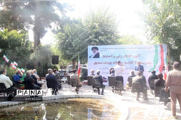 آیین کلنگ زنی و احداث مدرسه 12 کلاسه پسرانه  یوسف صدیق در خاورشهر