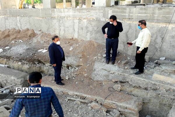 بازدید مسئولان آموزش و پرورش  از روند احداث و مقاوم‌سازی مدارس مسجدسلیمان