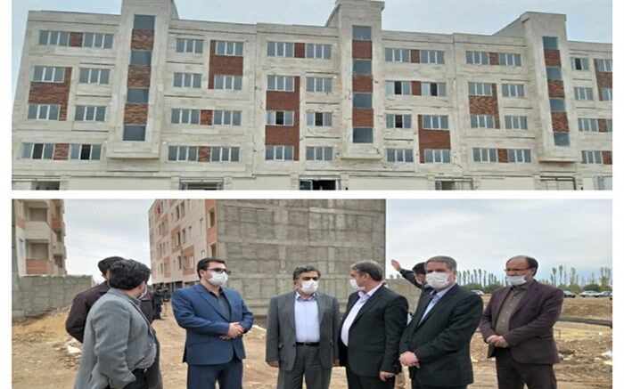 بازدید معاون پشتیبانی و هماهنگی استان های بنیاد مسکن از پروژه های مسکن شهری زنجان