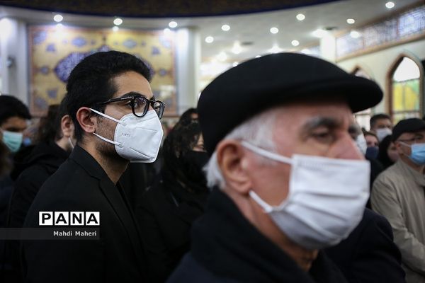 مراسم اقامه نماز بر پیکر استاد محمدرضا شجریان