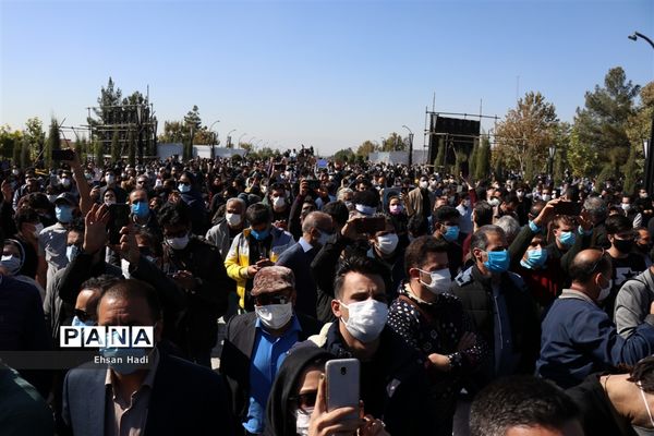 مراسم خاکسپاری پیکر محمدرضا شجریان