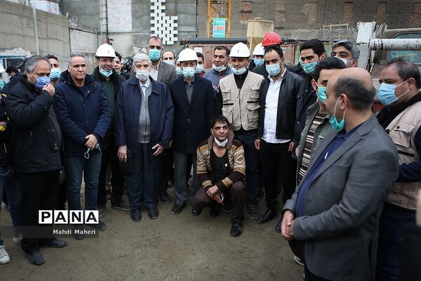 بازدید رئیس بنیاد مستضعفان از روند ساخت پلاسکو