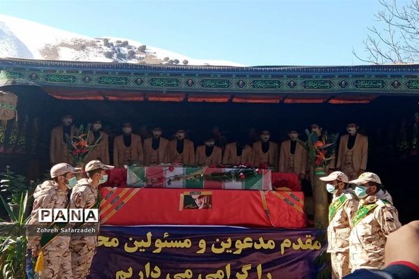 تشییع پیکر مطهر شهید گمنام دررودهن