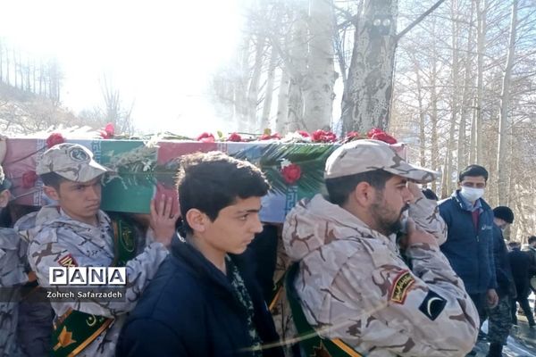 تشییع پیکر مطهر شهید گمنام دررودهن