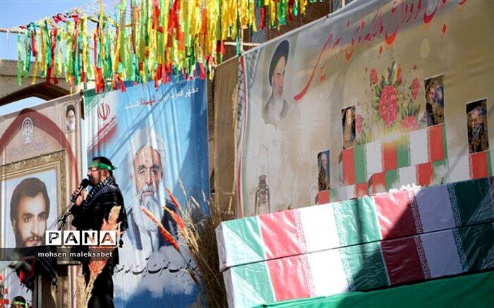 آسمان استان یزد با تشییع پیکر مطهر 2 شهید گمنام معطر شد
