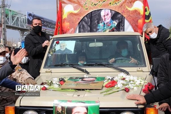 آرام گرفتن پیکر مطهر شهید عسگری  در آستان مقدس امامزاده عقیل(ع) اسلامشهر