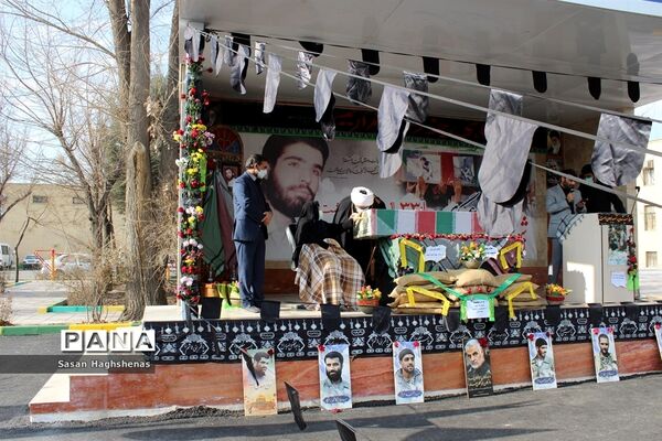 آرام گرفتن پیکر مطهر شهید عسگری  در آستان مقدس امامزاده عقیل(ع) اسلامشهر