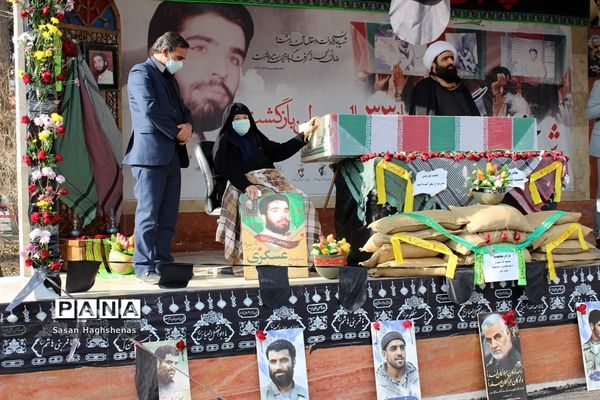 آرام گرفتن پیکر مطهر شهید عسگری  در آستان مقدس امامزاده عقیل(ع) اسلامشهر