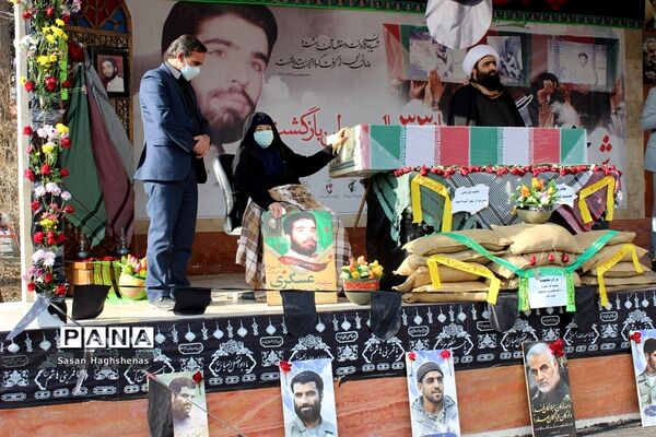 آرام گرفتن پیکر مطهر شهید عسگری  در آستان مقدس امامزاده عقیل(ع) اسلامشهر