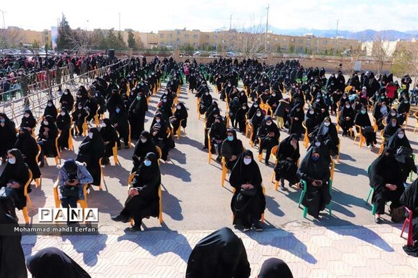 مراسم وداع با پیکر شهید گمنام در آباده