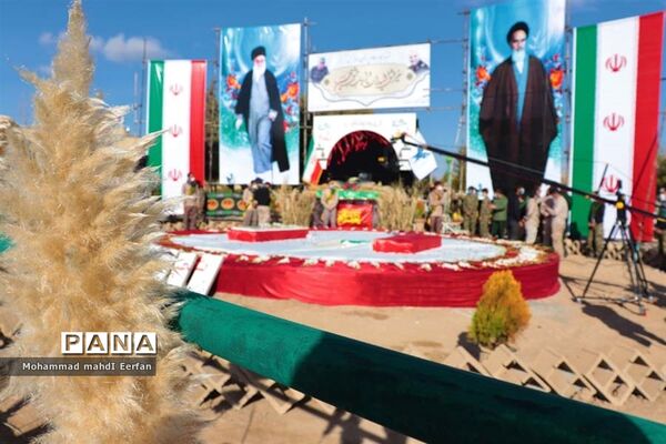 مراسم وداع با پیکر شهید گمنام در آباده