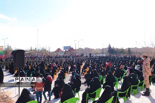 مراسم وداع با پیکر شهید گمنام در آباده