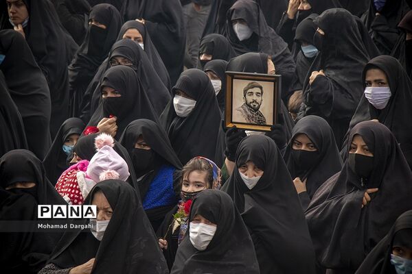 تشییع و تدفین شهید گمنام در روز شهادت حضرت فاطمه (س) در قم