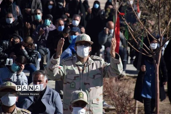 مراسم تشییع و تدفین 2 شهید گمنام دربوستان آیت ا...بهجت بیرجند