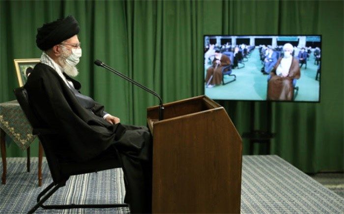 نشست تصویری رهبر انقلاب با مداحان اهل‌ بیت