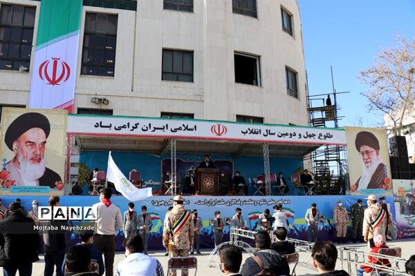 مراسم گلبانگ انقلاب در میدان شهدای  مشهد