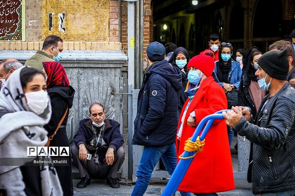 ازدحام در بازارتهران ؛ شرایط نارنجی
