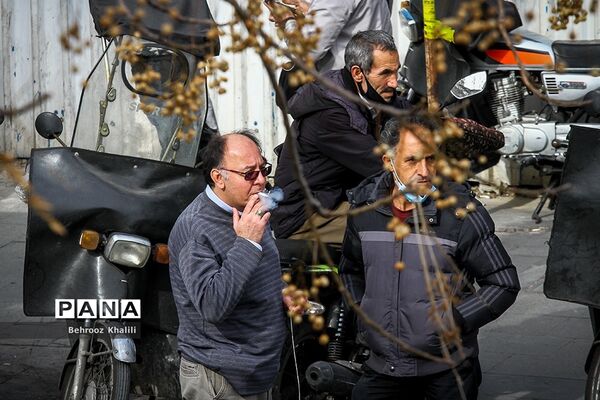 ازدحام در بازارتهران ؛ شرایط نارنجی