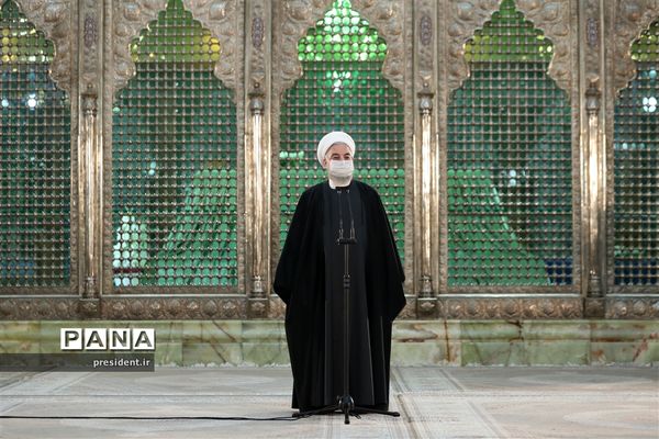 مراسم تجدید میثاق اعضای دولت با آرمان‌های امام راحل