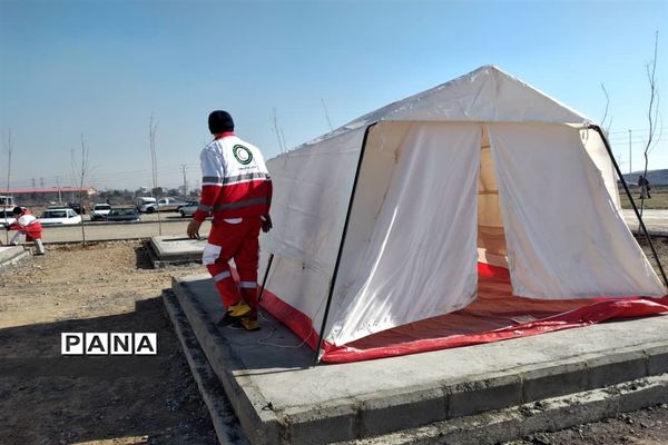 مانور استانی اسکان اضطراری باحضور تیم‌های عملیاتی هلال‌احمر رباط‌کریم