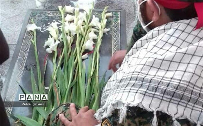 مراسم غبارروبی گلزار مطهر شهدا خاورشهر به مناسبت دهه فجر