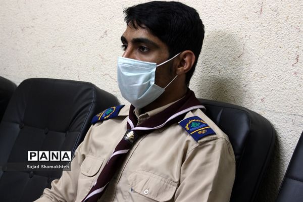 دیدار مسئول و تعدادی از مربیان  سازمان دانش آموزی شاوور با مدیر سازمان دانش آموزی خوزستان