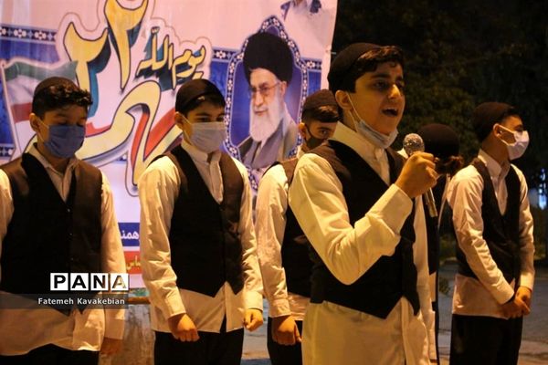 جشن ۲۲ بهمن در امام‌زاده عباس ساری