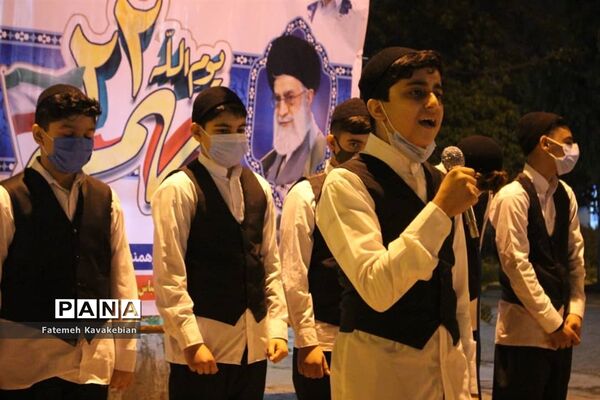 جشن ۲۲ بهمن در امام‌زاده عباس ساری