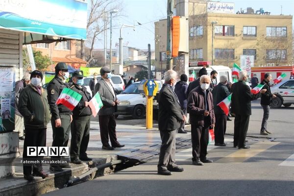 راهپیمایی خودرویی ۲۲ بهمن در ساری