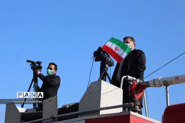 راهپیمایی خودرویی ۲۲ بهمن در ساری