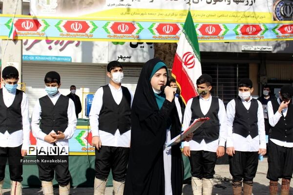 راهپیمایی خودرویی ۲۲ بهمن در ساری