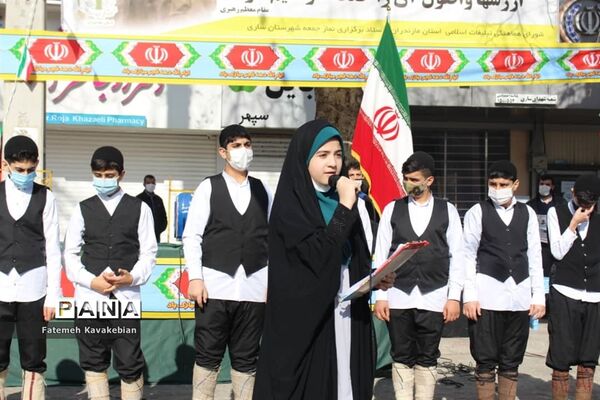 راهپیمایی خودرویی ۲۲ بهمن در ساری