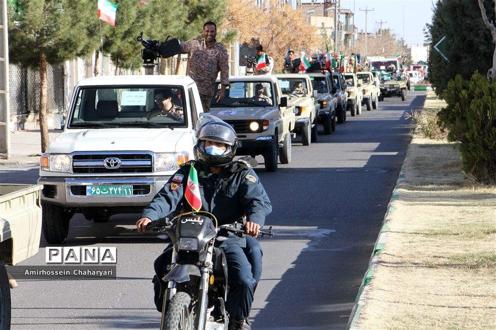 خلق حماسه‌ای ماندگار با رژه خودرویی در تایباد