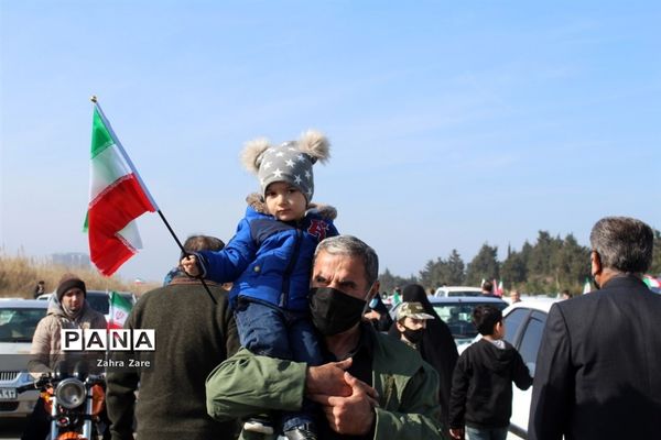 راهپیمایی خودرویی ۲۲ بهمن در محمودآباد