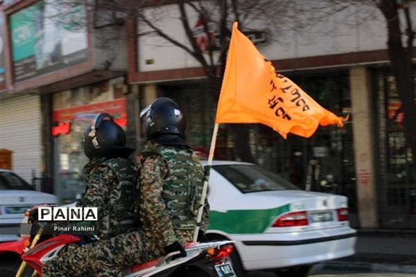 برگزاری رژه موتوری و خودرویی  در تبریز