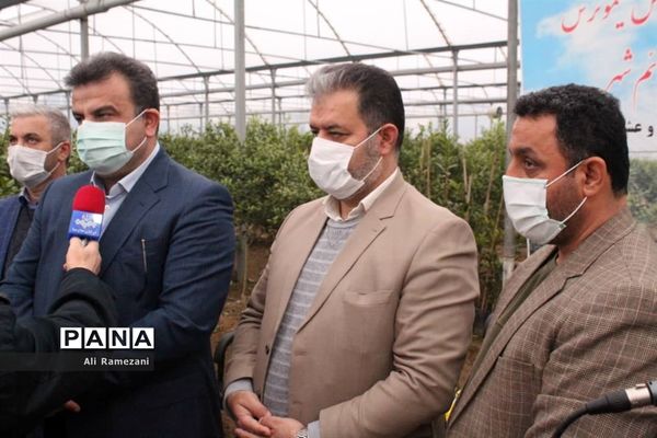 افتتاح ۳۱ گلخانه روستای خرماکلای در قائم‌شهر