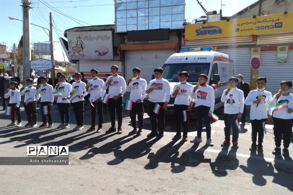 راهپیمایی خودرویی 22 بهمن درشهرستان نی ریز