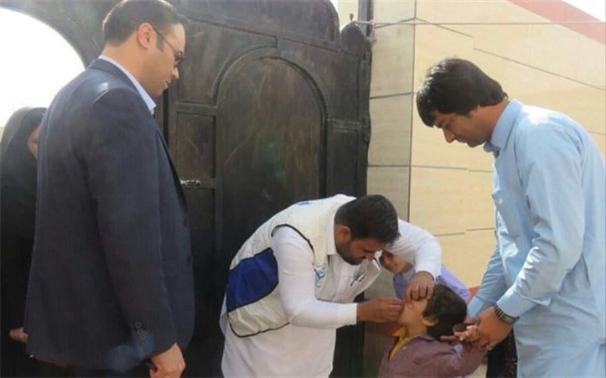 مرحله نخست واکسیناسیون فلج اطفال برای 446 هزار کودک در سیستان و بلوچستان آغاز شد